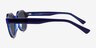 Frenzy Clear Blue AcetateSunglass Frames from EyeBuyDirect, Side View