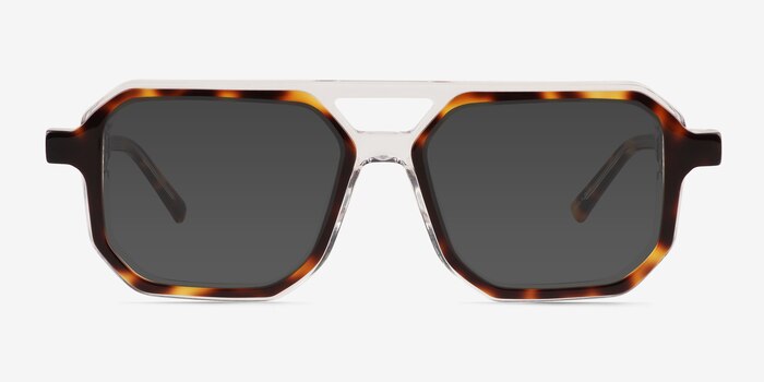 Outlaw Clear Tortoise Acetate Sunglass Frames from EyeBuyDirect