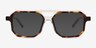 Outlaw Clear Tortoise AcétateSoleil de Lunette de vue d'EyeBuyDirect, Vue de Face
