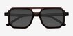 Outlaw Black Purple AcetateSunglass Frames from EyeBuyDirect, Closed View