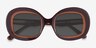 Rogue Gradient Brown AcetateSunglass Frames from EyeBuyDirect, Closed View