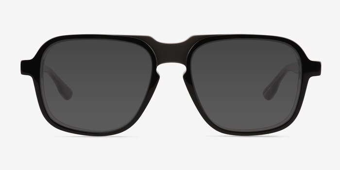 Abyss Clear Gray Black Acetate Sunglass Frames from EyeBuyDirect