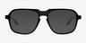 Abyss Clear Gray Black AcetateSunglass Frames from EyeBuyDirect, Front View