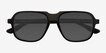 Abyss Clear Gray Black AcetateSunglass Frames from EyeBuyDirect, Closed View