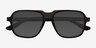 Abyss Clear Gray Black AcetateSunglass Frames from EyeBuyDirect, Closed View