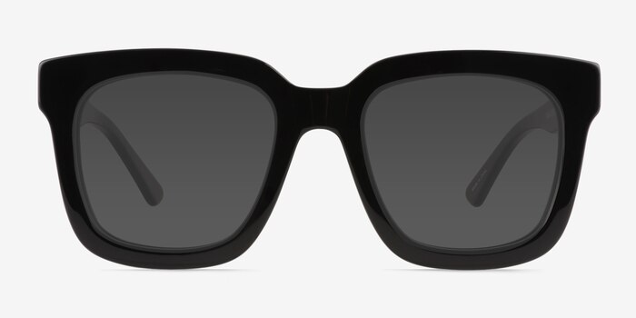 Los Angeles Black Acetate Sunglass Frames from EyeBuyDirect