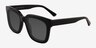 Los Angeles Black AcetateSunglass Frames from EyeBuyDirect, Angle View