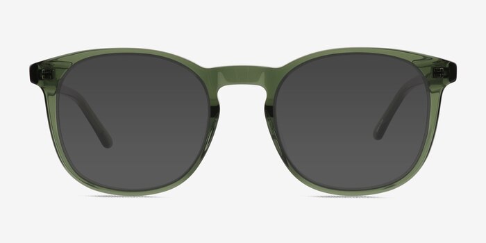 Academy Clear Green Acetate Sunglass Frames from EyeBuyDirect