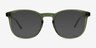 Academy Clear Green AcetateSunglass Frames from EyeBuyDirect, Front View