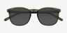 Academy Clear Green AcetateSunglass Frames from EyeBuyDirect, Closed View