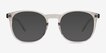 Academy Clear Gray AcetateSunglass Frames from EyeBuyDirect, Front View