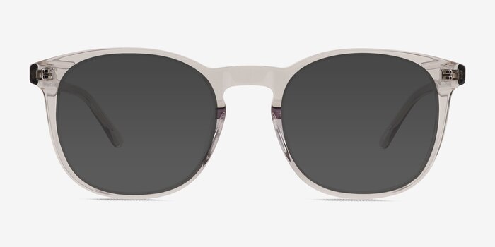 Academy Clear Gray Acetate Sunglass Frames from EyeBuyDirect