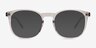 Academy Clear Gray AcetateSunglass Frames from EyeBuyDirect, Front View