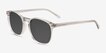 Academy Clear Gray AcetateSunglass Frames from EyeBuyDirect, Angle View