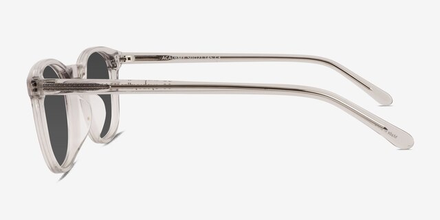 Academy Clear Gray AcetateSunglass Frames from EyeBuyDirect, Side View