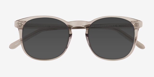 Academy Clear Gray AcetateSunglass Frames from EyeBuyDirect, Closed View