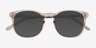 Academy Clear Gray AcetateSunglass Frames from EyeBuyDirect, Closed View