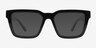 Zoink Black PlasticSunglass Frames from EyeBuyDirect, Front View
