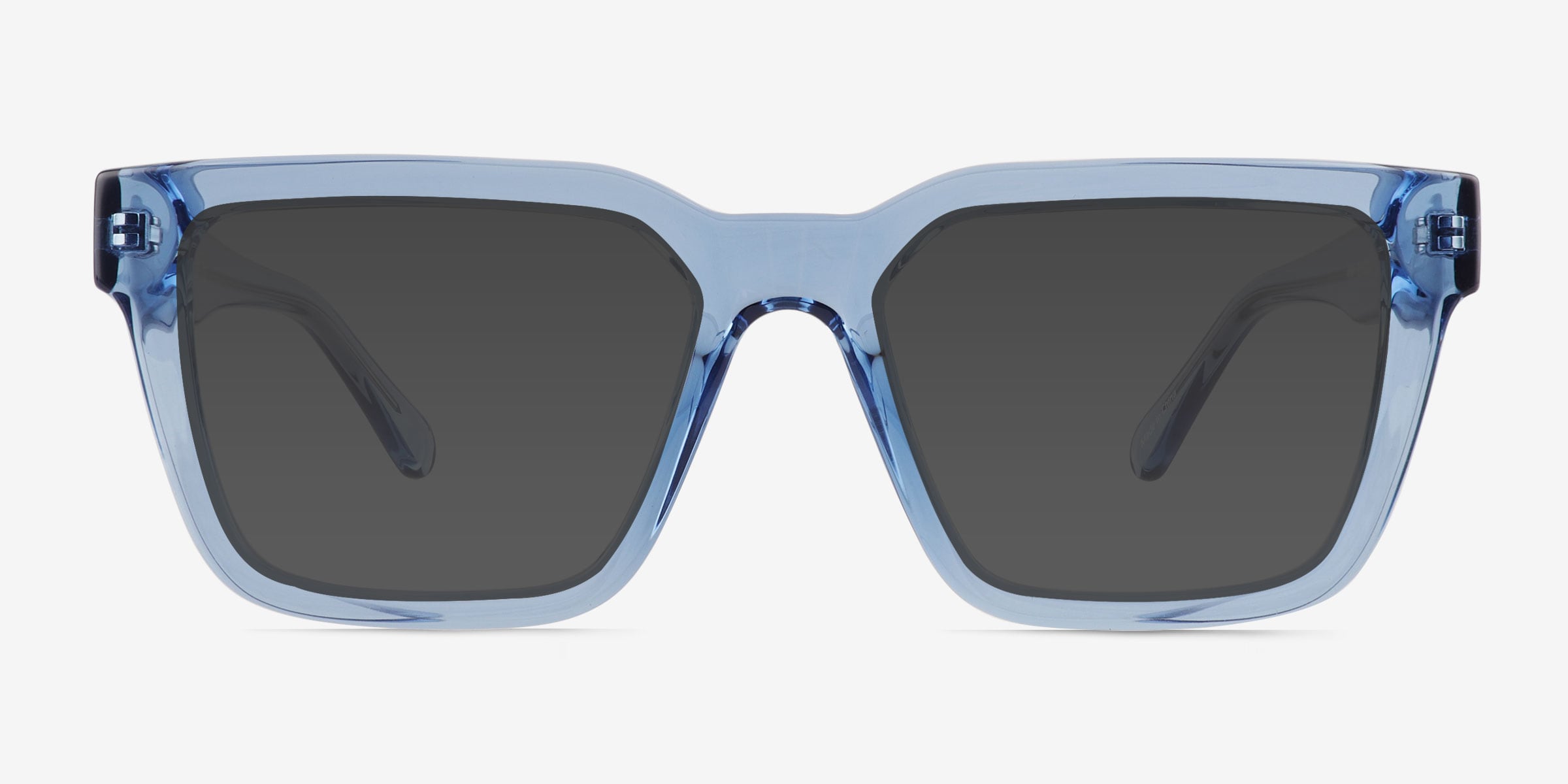 Zoink - Square Clear Blue Frame Sunglasses | Eyebuydirect Canada