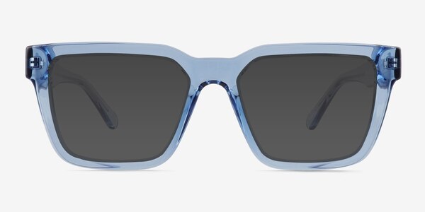 Zoink Clear Blue Plastic Sunglass Frames