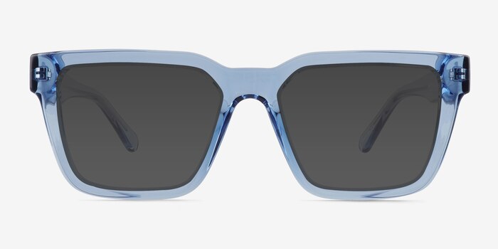 Zoink Clear Blue Plastic Sunglass Frames from EyeBuyDirect