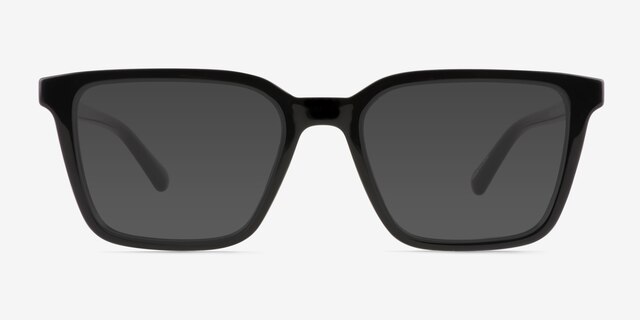 Bauble Black PlasticSunglass Frames from EyeBuyDirect, Front View