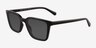 Bauble Black PlasticSunglass Frames from EyeBuyDirect, Angle View