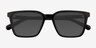 Bauble Black PlasticSunglass Frames from EyeBuyDirect, Closed View