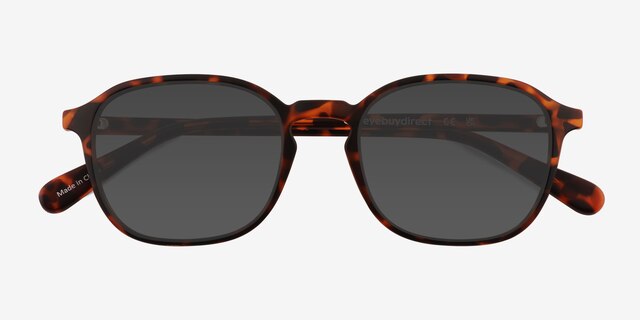 Malarkey Matte Tortoise PlasticSunglass Frames from EyeBuyDirect, Closed View
