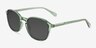Malarkey Shiny Clear Green PlasticSunglass Frames from EyeBuyDirect, Angle View