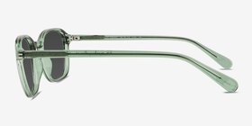 Malarkey Shiny Clear Green  Plastique Soleil de Lunette de vue d'EyeBuyDirect, Vue de Côté