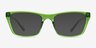 Seabreeze Clear Green PlasticSunglass Frames from EyeBuyDirect, Front View