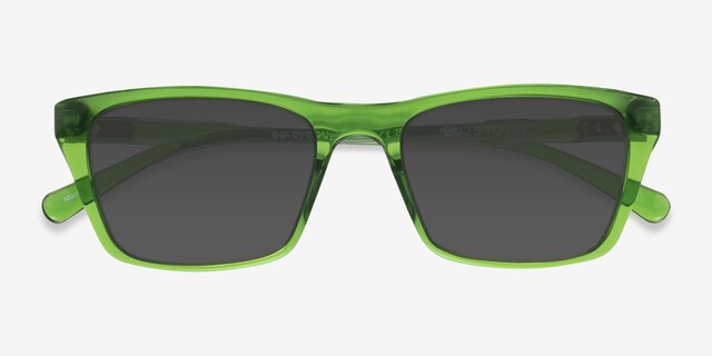 Seabreeze Clear Green PlasticSunglass Frames from EyeBuyDirect, Closed View