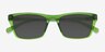 Seabreeze Clear Green PlasticSunglass Frames from EyeBuyDirect, Closed View