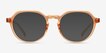 Newleaf Clear Orange PlasticSunglass Frames from EyeBuyDirect, Front View