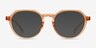 Newleaf Clear Orange PlasticSunglass Frames from EyeBuyDirect, Front View