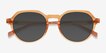 Newleaf Clear Orange PlasticSunglass Frames from EyeBuyDirect, Closed View