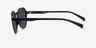 Newleaf Black PlasticSunglass Frames from EyeBuyDirect, Side View