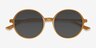 Dayglow Brown PlasticSunglass Frames from EyeBuyDirect, Closed View