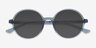 Dayglow Clear Blue PlasticSunglass Frames from EyeBuyDirect, Closed View