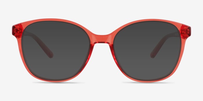 Sutton Clear Coral Plastic Sunglass Frames from EyeBuyDirect