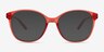Sutton Clear Coral PlasticSunglass Frames from EyeBuyDirect, Front View