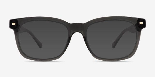 Tavi Clear Gray PlasticSunglass Frames from EyeBuyDirect, Front View