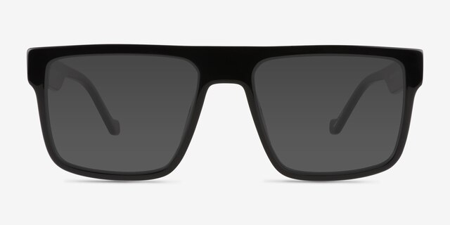 Calloway Shiny Black PlasticSunglass Frames from EyeBuyDirect, Front View
