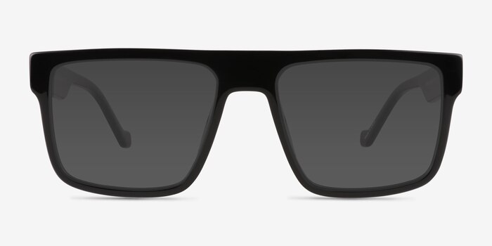 Calloway Shiny Black Plastic Sunglass Frames from EyeBuyDirect