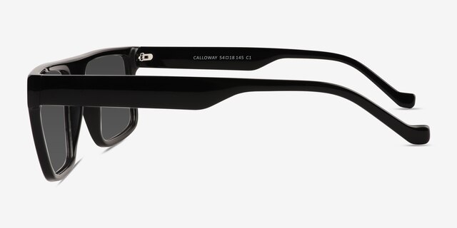 Calloway Shiny Black PlasticSunglass Frames from EyeBuyDirect, Side View