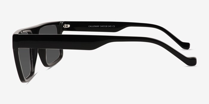 Calloway Shiny Black Plastic Sunglass Frames from EyeBuyDirect