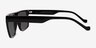 Calloway Shiny Black PlasticSunglass Frames from EyeBuyDirect, Side View