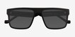 Calloway Shiny Black PlasticSunglass Frames from EyeBuyDirect, Closed View