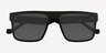 Calloway Shiny Black PlasticSunglass Frames from EyeBuyDirect, Closed View